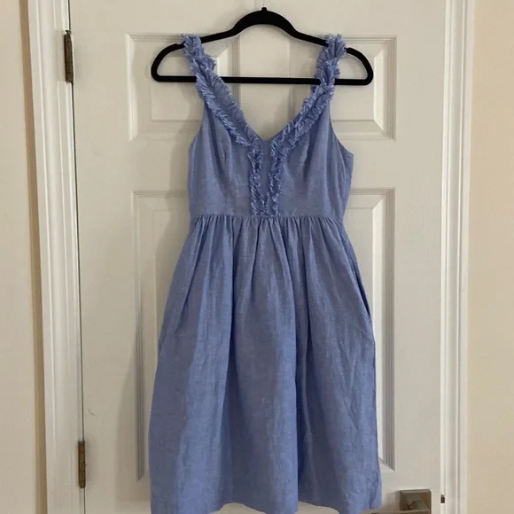 bridesmaid dresses a line Navy Chiffon Straight Across Neck A-line Bridesmaid Dress main image 0